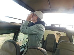 Game drive on a Uganda safari